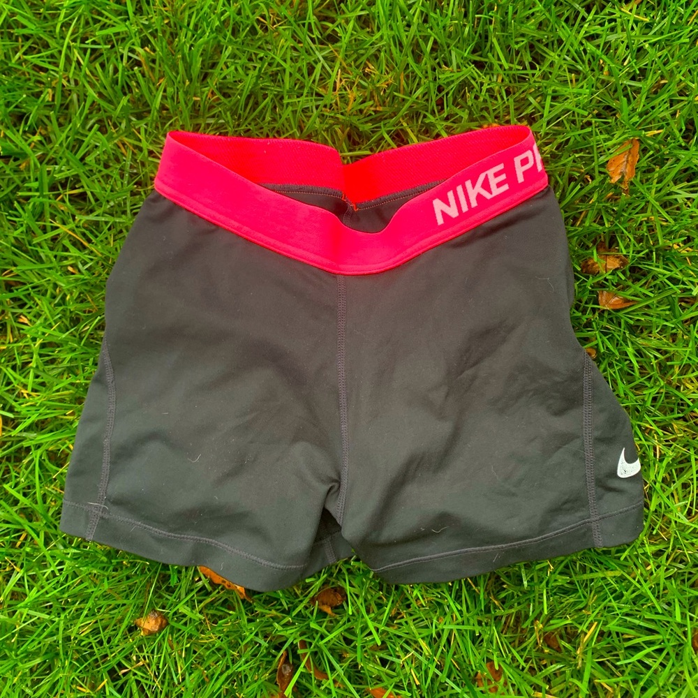 Nike pro spandex with a Pink waistband LIKE NEW
